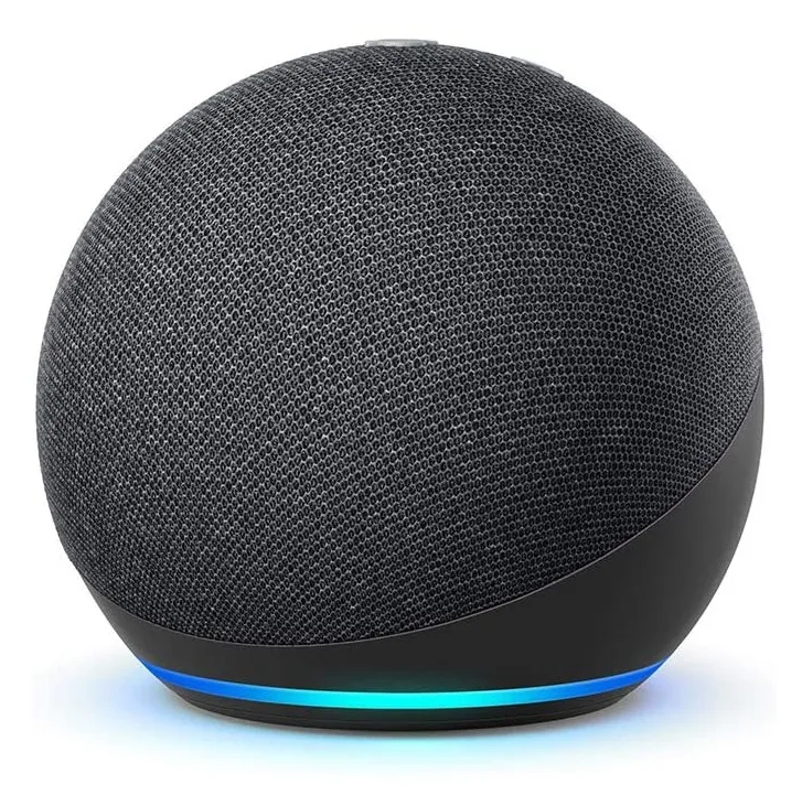 Alexa Echo Dot 5 Negro+ Foco Inteligente Rgb Certificado Negro.