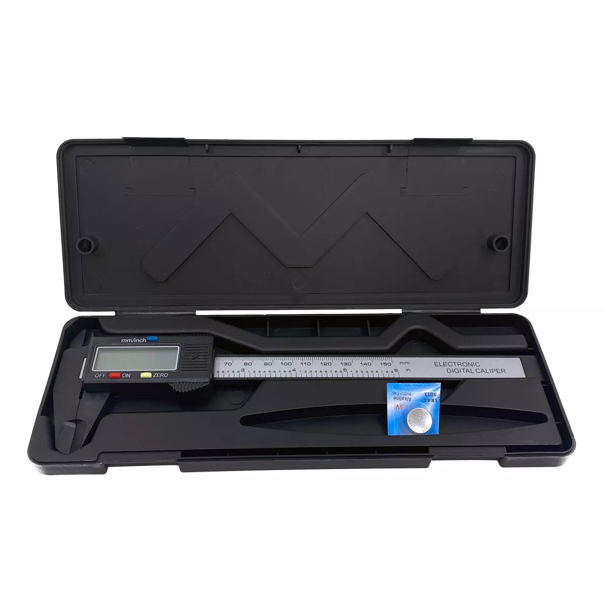 Calibrador Vernier Digital Pie De Rey 6in Precisión 0.01mm plata