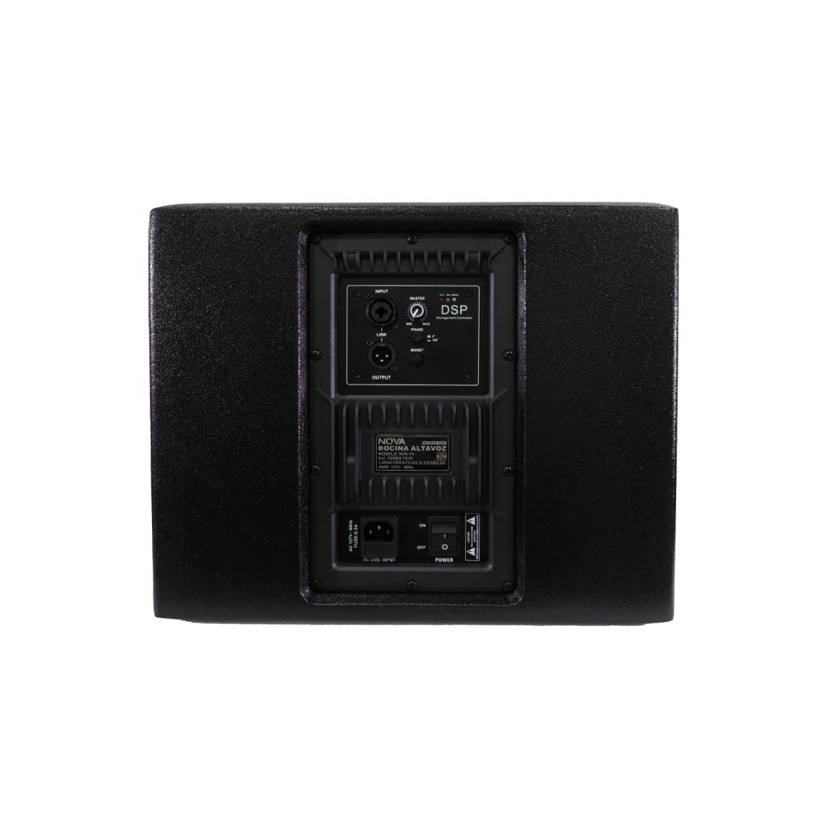 Subwoofer Amplificado NOVA TERRA TX10 10 Pulgadas 400w Rms.