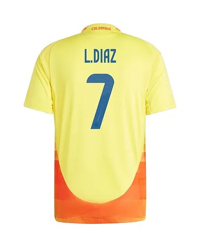 Nuevo! Jersey Colombia Copa America 2024/2025 Luis Diaz 7 Titular Local Talla XL