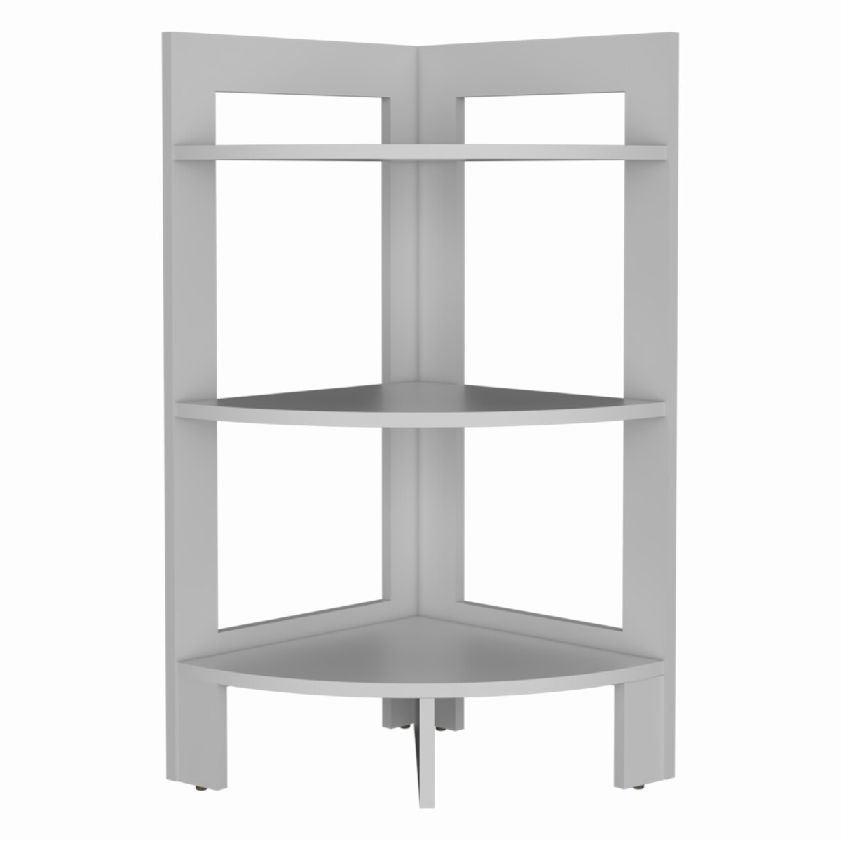 MESA ESQUINERA AUXILIAR ARMABLE IDEAL PARA LA SALA O EL COMEDOR MODELO RIGA COLOR BLANCO.
