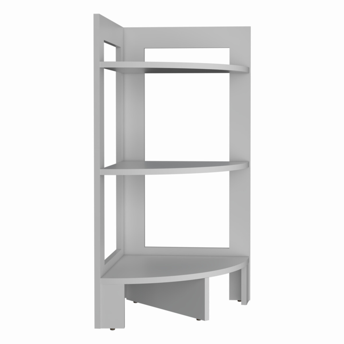 MESA ESQUINERA AUXILIAR ARMABLE IDEAL PARA LA SALA O EL COMEDOR MODELO RIGA COLOR BLANCO.