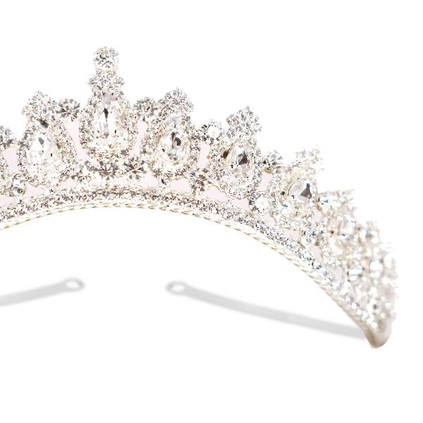 Tiara de novia o xv años (cristal cortado)