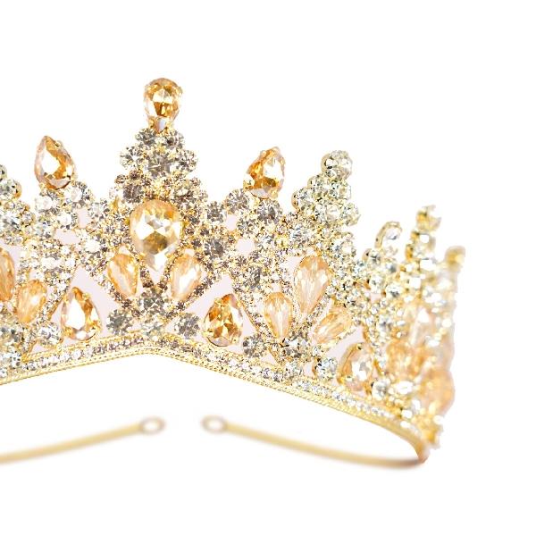 Tiara (corona) de novia o xv años (cristal cortado)