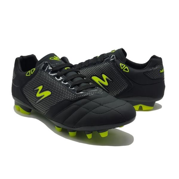 Tenis Metro-E 424 Negro Amarillo Futbol Soccer Taquete Hombre b
