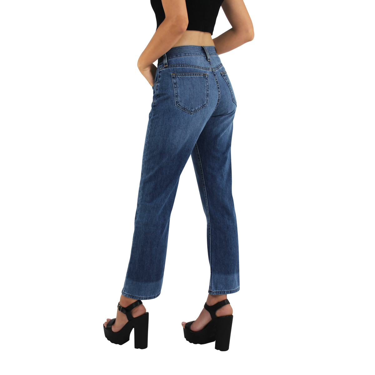 Jeans Innermotion Azul Claro Corte Boyfriend Estilo 1407 Para Mujer