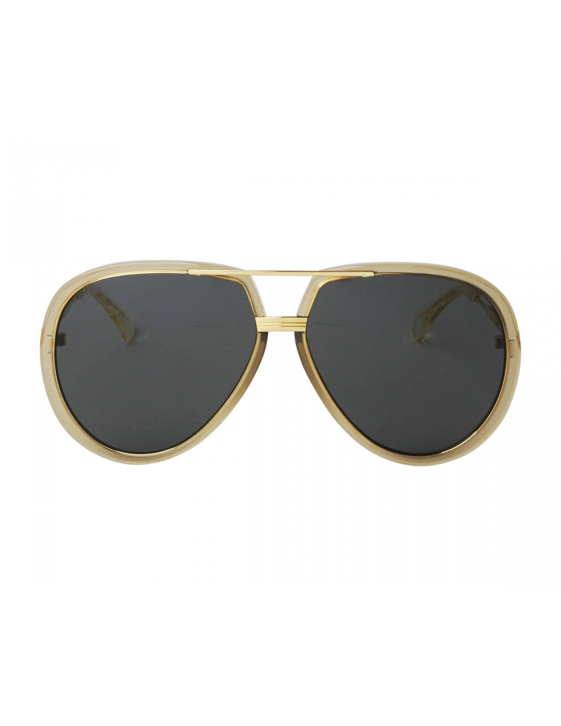 Gold gucci aviator sunglasses best sale