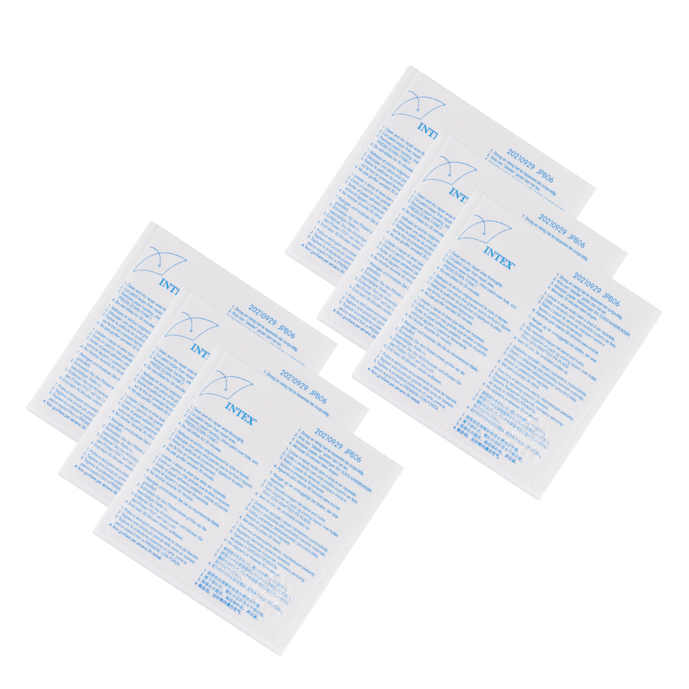 Intex Parche de reparación de plástico de Vinilo húmedo. 6 Unidades….