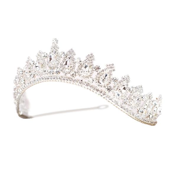 Tiara de novia o xv años (cristal cortado)