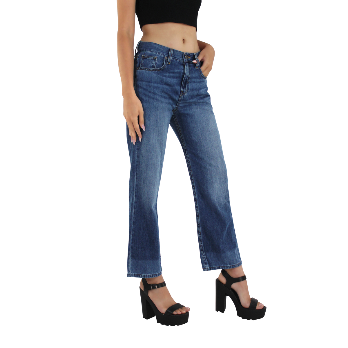Jeans Innermotion Azul Claro Corte Boyfriend Estilo 1407 Para Mujer