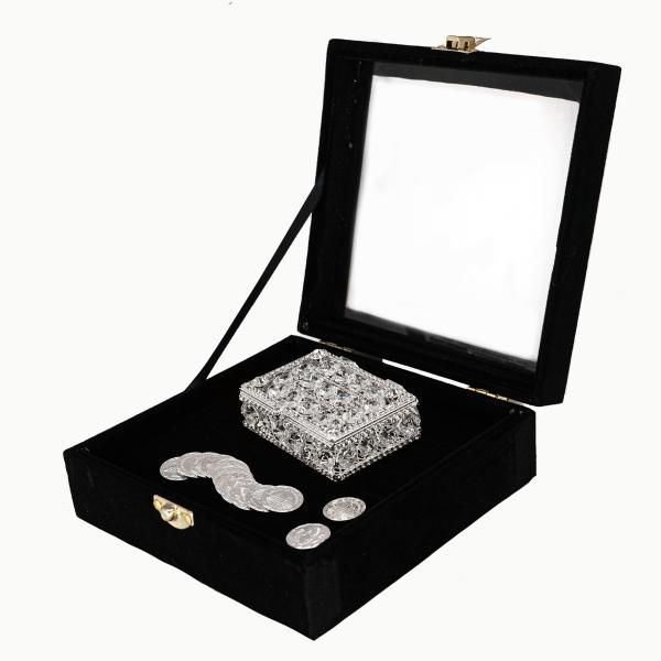 ARRAS DE BODA (KIT PREMIUM) PLATA