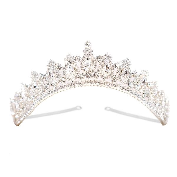 Tiara de novia o xv años (cristal cortado)