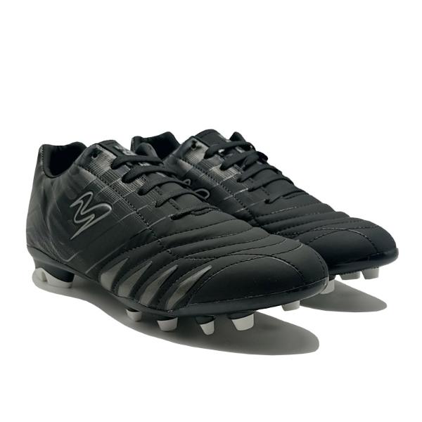 Tenis Metro-E 426 Negro Mate Plateados Tacos Futbol Taquetes Soccer