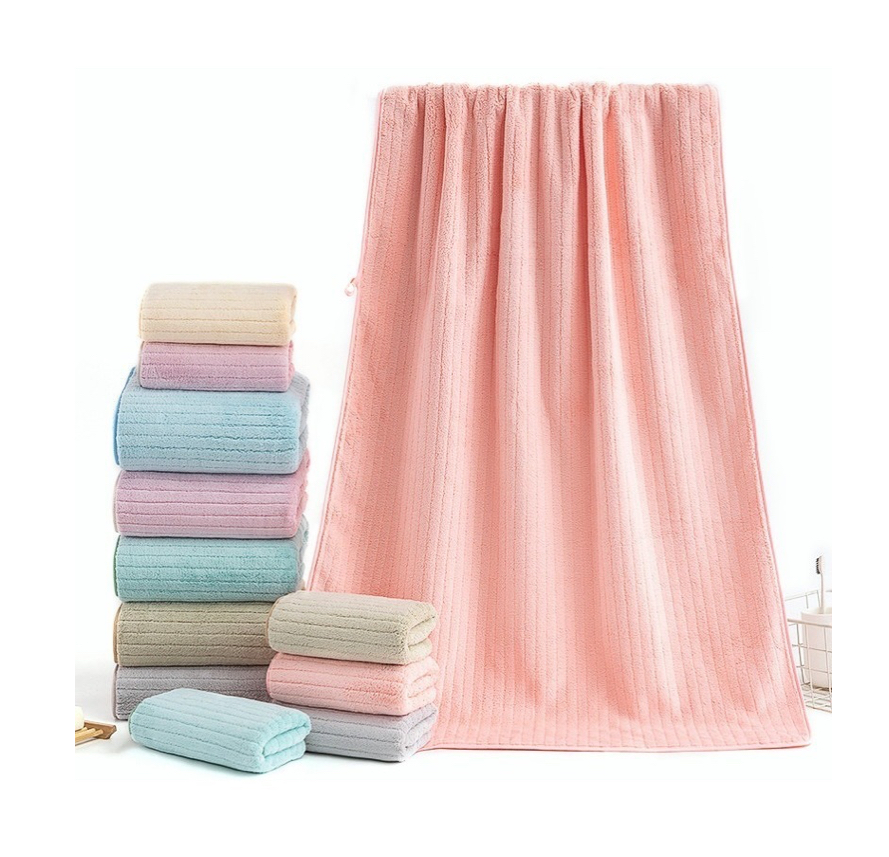 Set 2 Toallas Baño Rosa.