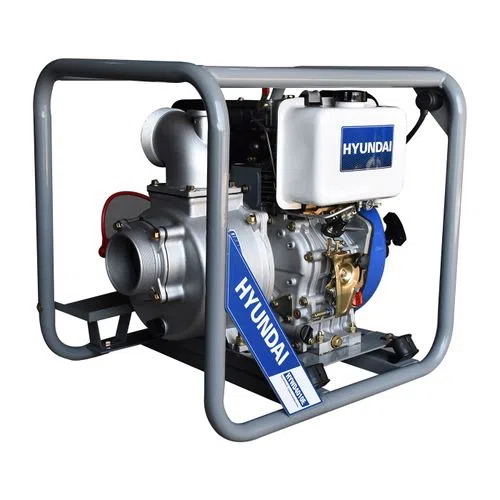 Bomba De Agua Agricola Autocebante Diesel Profesional Alta Presión Hyundai 10 Hp 4x4 Eléctrico - HYWD4010E