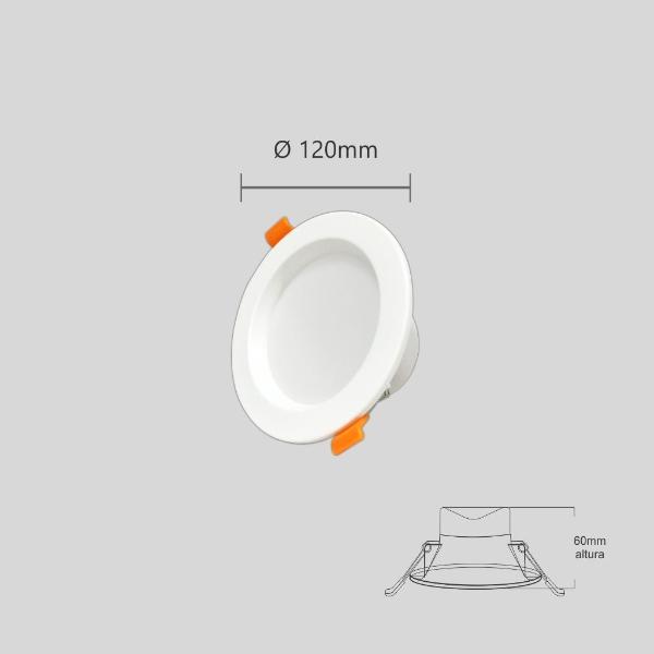 LAMPARA LED DE EMPOTRAR 9W PARA BOTE INTEGRAL DE 10CM LUZ NEUTRA MARCA JWJ