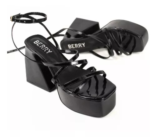 Tacones Plataforma Para Dama Tiras Con Talon Berry 7476.