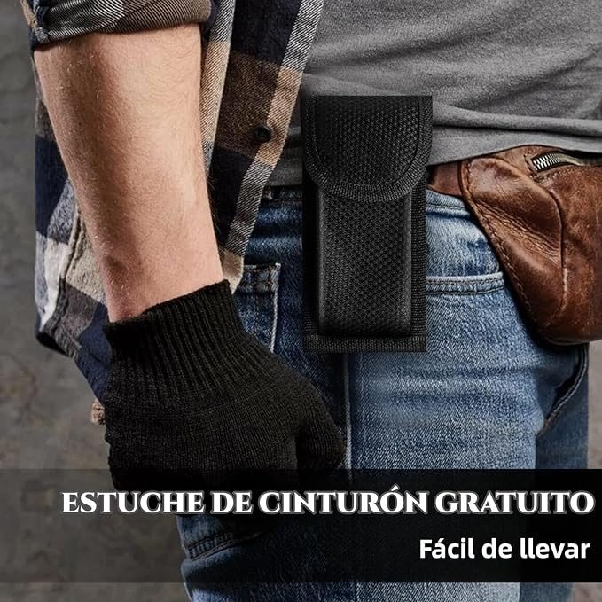 Yostyle Multiherramienta Alicates, Navaja Multiusos 14 en 1 de Acero Inoxidable, Multitool Pinzas Plegables Portátil Destornilladores con Bolsa de Nailon, para Acampar, Supervivencia al Aire Libre.