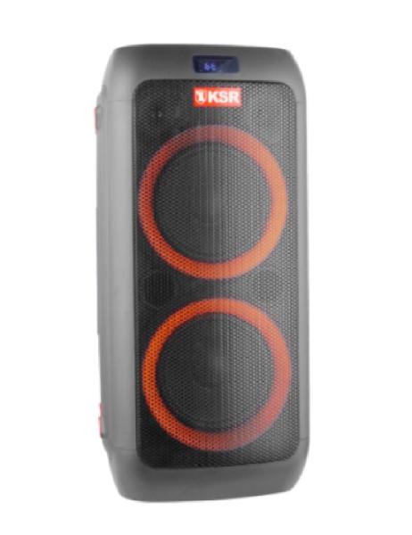 Bafle Amplificado 2x8 Bluetooth Luz Led Marca Ksr Ksw-0208