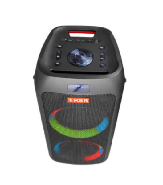 Bafle Amplificado 2x8 Bluetooth Luz Led Marca Ksr Ksw-0208