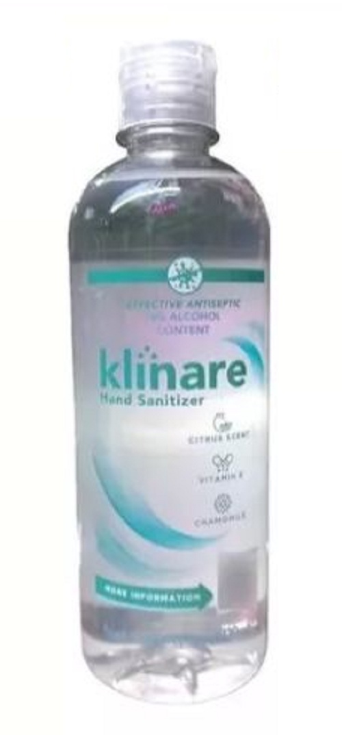 Caja De 24 Piezas - Gel Antibacterial Klinare Hand Sanitizer.