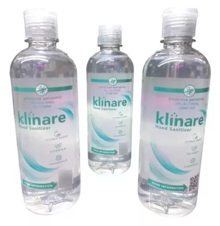 Caja De 24 Piezas - Gel Antibacterial Klinare Hand Sanitizer.