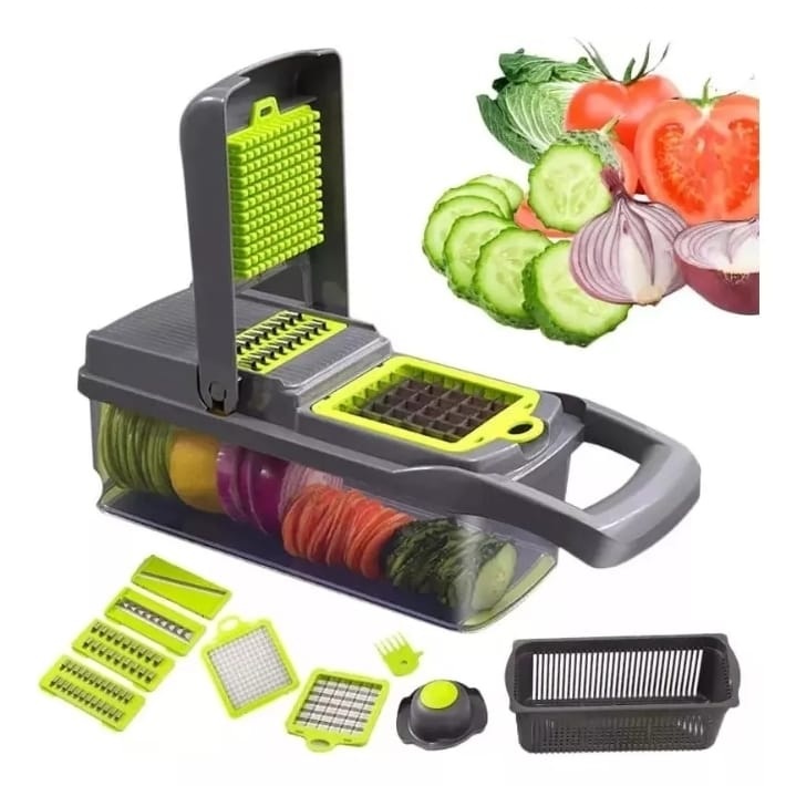 Cortador De Verduras 14 Piezas Veggie Slicer.
