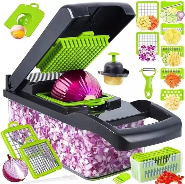 Cortador De Verduras 14 Piezas Veggie Slicer.