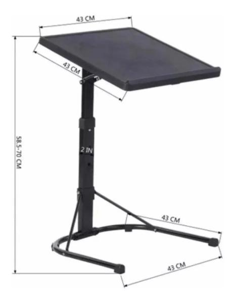 Mesa Para Laptop Mainstays Multifuncional Ajustable Negro