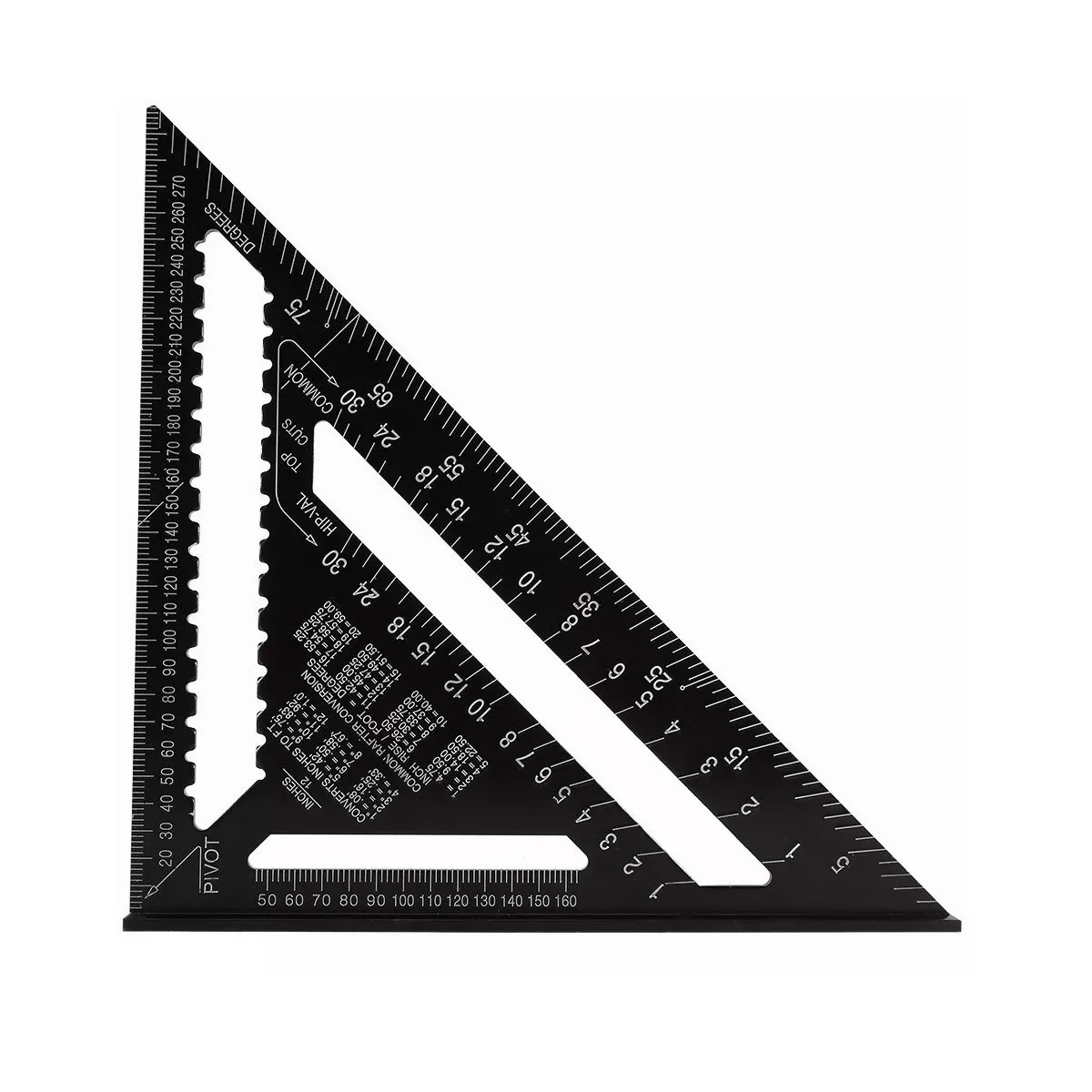 Escuadra Rapida Universal Aluminio 12 30cm Para Carpintero Negro