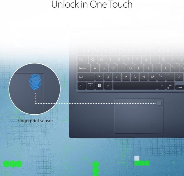 Laptop VivoBook F15 F1502ZA-WH74 15.6" TouchScreen ,  Intel Core i7-1255U 1.70GHz, 16GB, 512GB SSD, Windows 11 Home 64-bit, Inglés, Azul.
