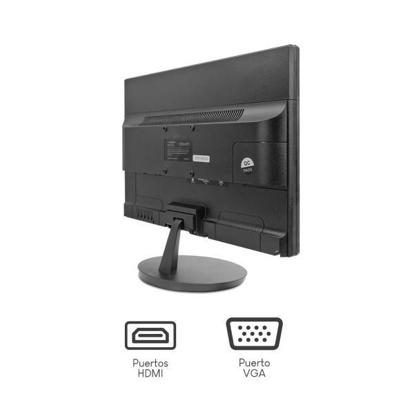Monitor QTouch QT-1900 LED 19.5" HD HDMI Negro.