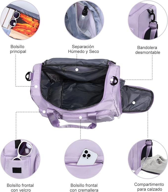 A Maleta Deportiva, Maletas de Viaje Deportiva Gran Capacidad