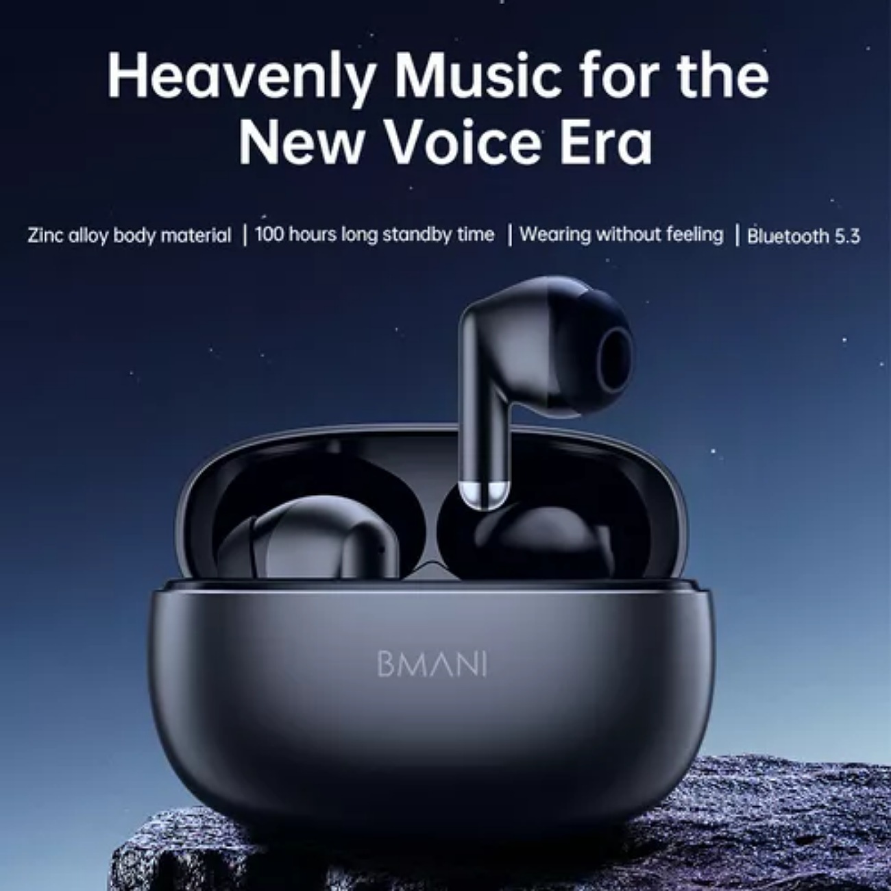 Bmani K50 Audífonos Inalámbricos In-ear Gamer Con Bluetooth Metal