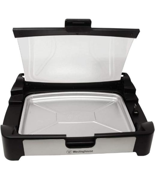 Parrilla electrica reversible antiadherente plancha y grill 