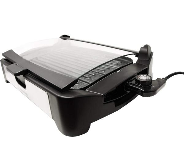 Parrilla electrica reversible antiadherente plancha y grill 