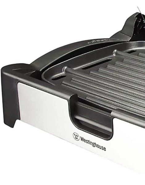 Parrilla electrica reversible antiadherente plancha y grill 