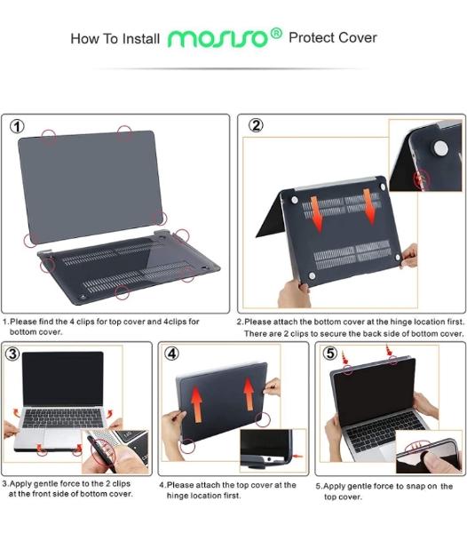 Funda dura MacBook Air 13 2022 2018 A2337 A2179 A1932