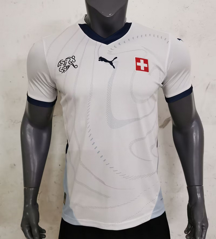 Nuevo! Jersey Suiza Eurocopa 2024/2025 Visita Blanca Talla M.