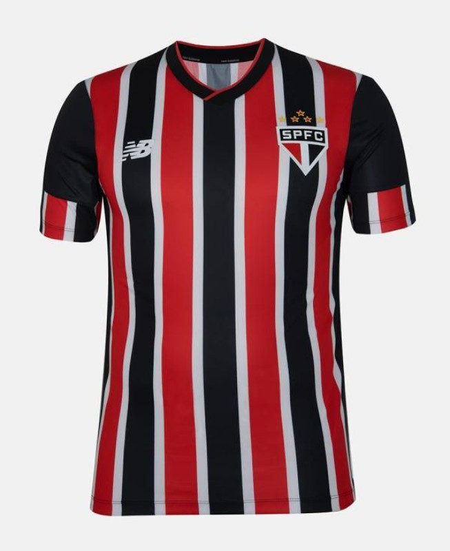 Nuevo! Jersey Sao Paulo 2024 Visita Rojo Negro Talla S.