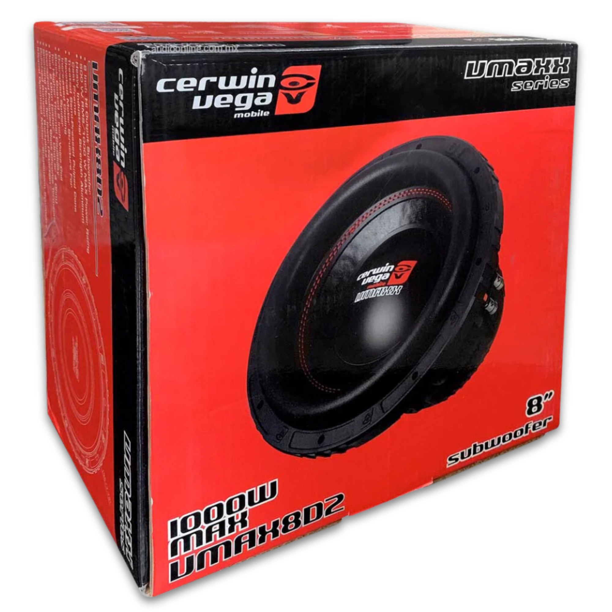 Subwoofer Cerwin Vega VMAX8D2 8 Pulgadas 1000 W Max 2 Ohms.