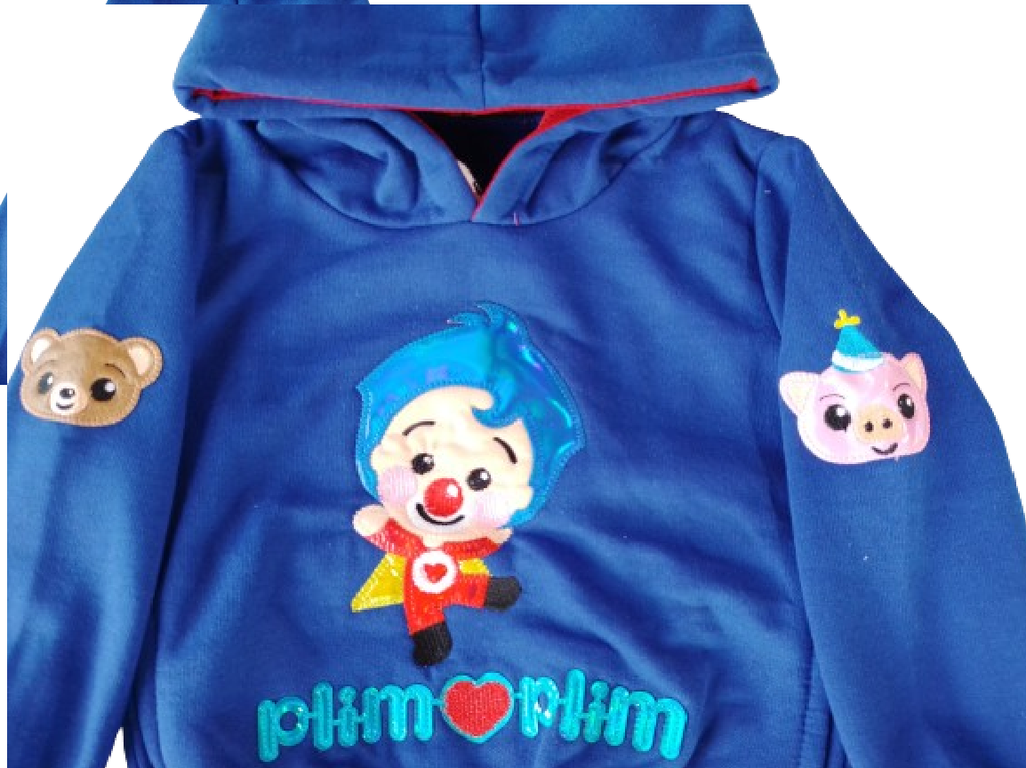 conjunto pants bebe de felpa niño y niña payasito plim plim