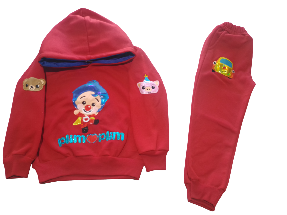 conjunto pants bebe de felpa niño y niña payasito plim plim
