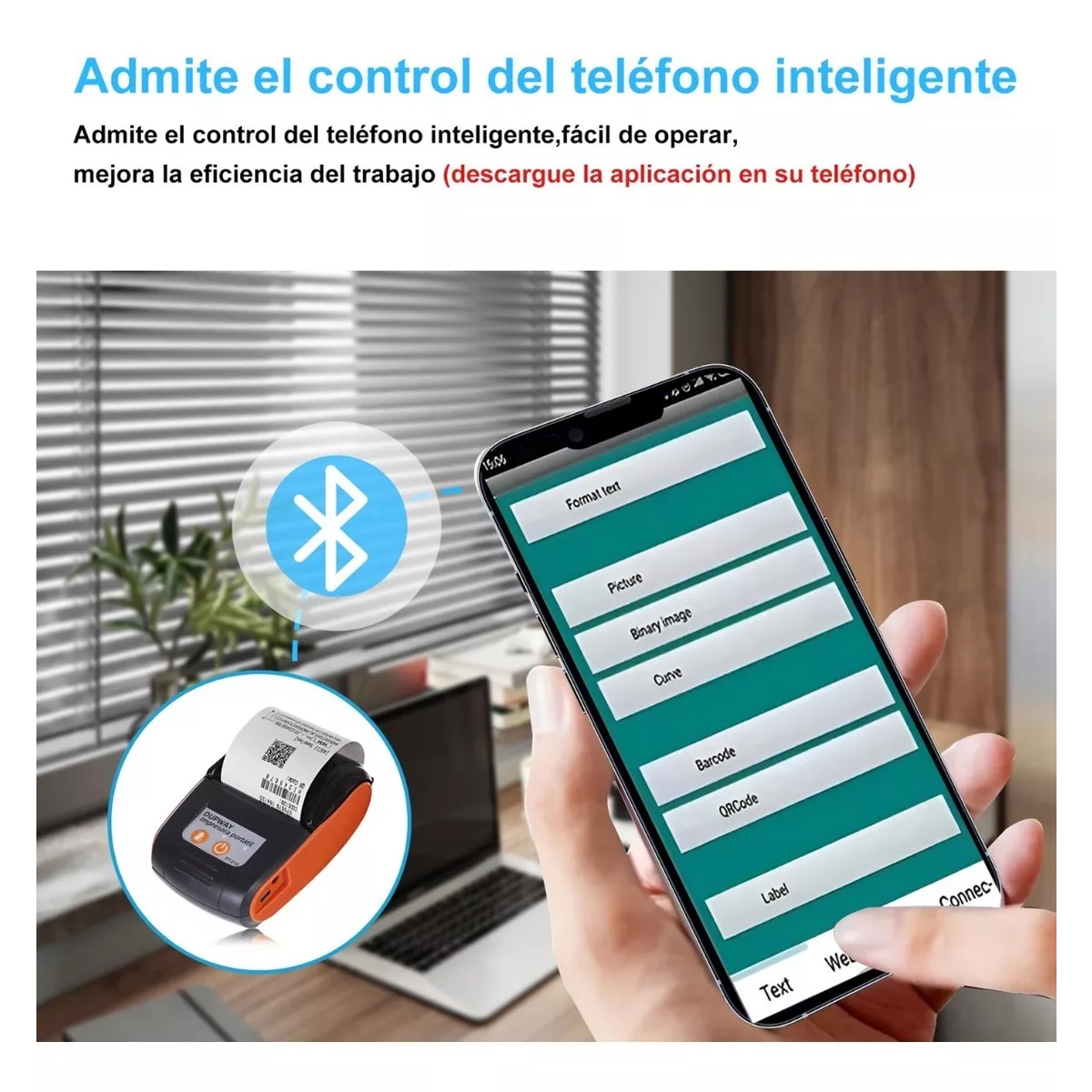 Mini Impresora Portátil Térmica Bluetooth Recibos 58mm