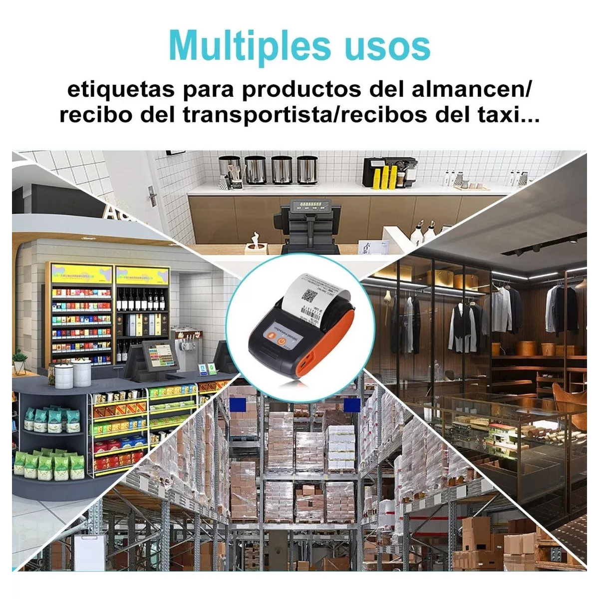 Mini Impresora Portátil Térmica Bluetooth Recibos 58mm
