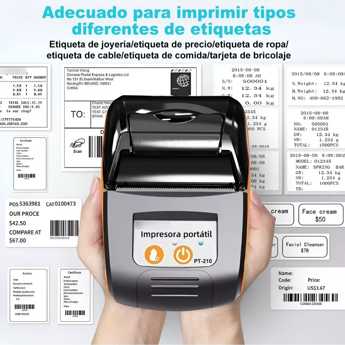 Mini Impresora Portátil Térmica Bluetooth Recibos 58mm