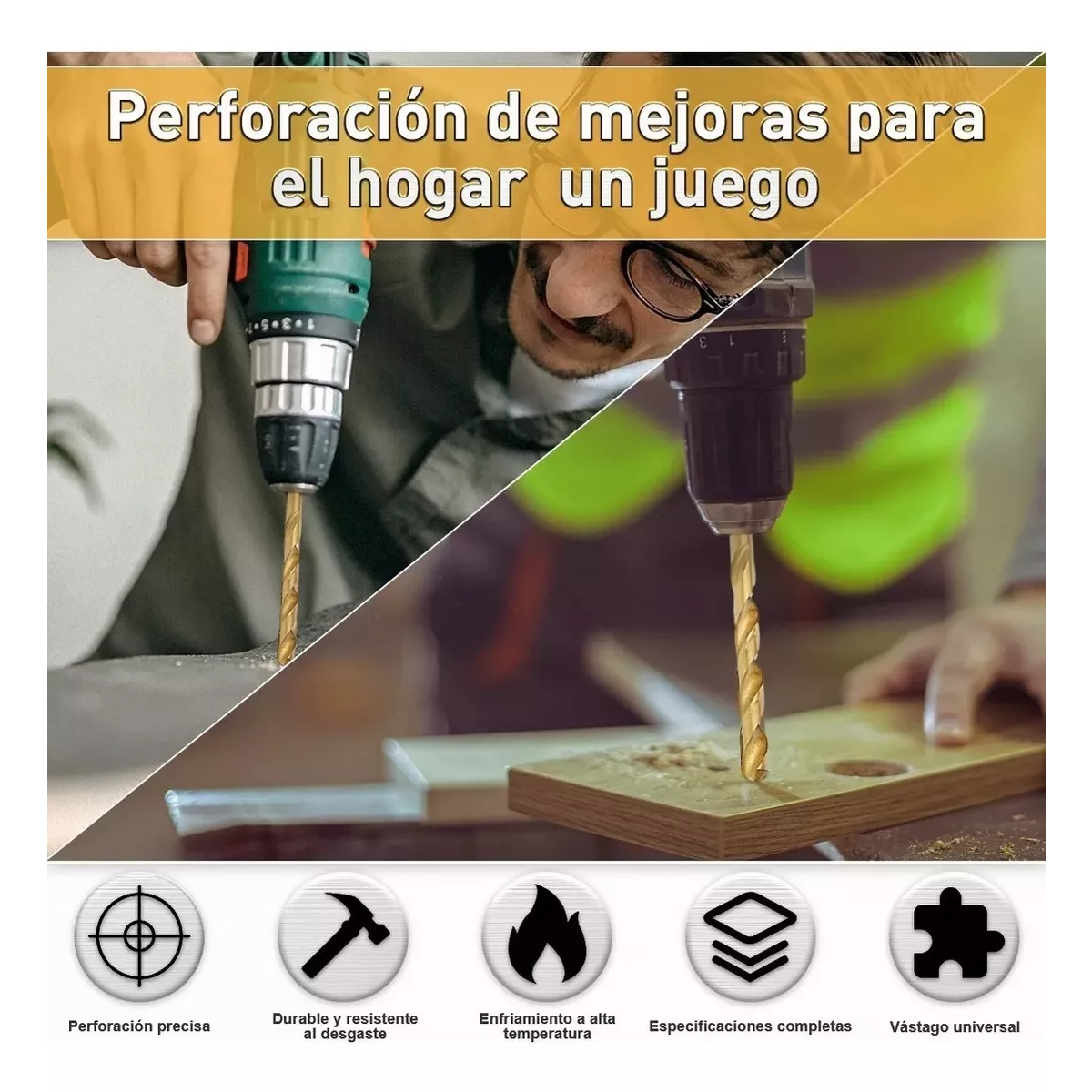 Juego De Brocas Herramientas 1.5-10mm P/madera/metal 99 Pzs 