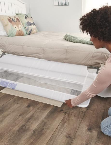 Barandal para cama extra largo acero abatible .
