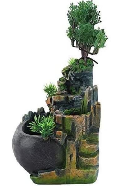 Fuente de agua minimalista paisajismo led portátil 