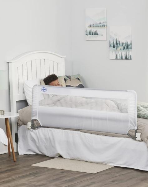 Barandal para cama extra largo acero abatible .